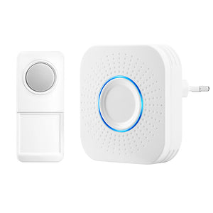 Color: White, style: Transmitter and receiver-US, power:  - Loud Home Smart Remote Control Wireless Doorbell - Stereotech