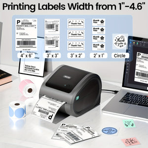 Itari Shipping Label Printer - Wireless Thermal Label Printer For Shipping Packages & Small Business - 4X6 Thermal Shipping Label Printer Compatible With IPad IPhone And Android