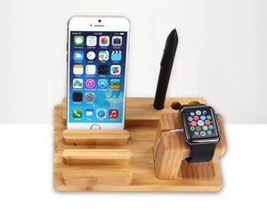 All in One Bamboo Docking Station