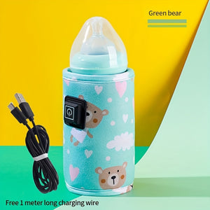 USB Milk Water Warmer, Travel Stroller Insulated Bag, Nursing Bottle Heater, Portable Bottle Feeding Warmer, Christmas, Halloween, Thanksgiving Day Gift