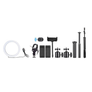 LED Ring Light With Phone Tripod Stand Kit 10" - Stereotech