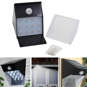 Solar 12 LED PIR Motion Sensor Wall Light - Stereotech