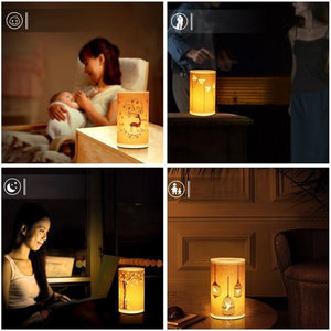 E27 Hand Carved LED Table Lamp - Stereotech