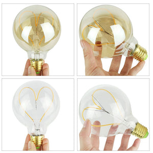 E27 4W Dimmable Heart-Shaped LED Light Bulb - Stereotech