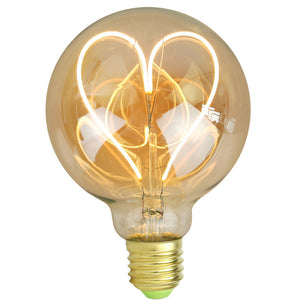 E27 4W Dimmable Heart-Shaped LED Light Bulb - Stereotech