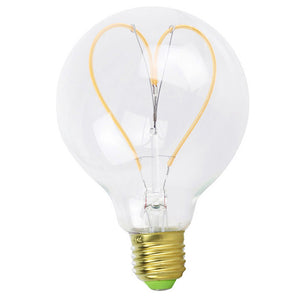 E27 4W Dimmable Heart-Shaped LED Light Bulb - Stereotech