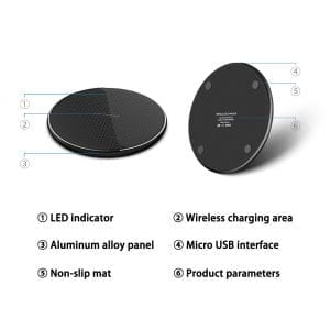 10W Fast Wireless Charger Pad - Stereotech