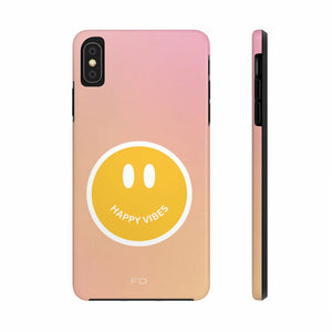 Happy Vibes Tough Case For iPhone With Wireless Charging - Stereotech