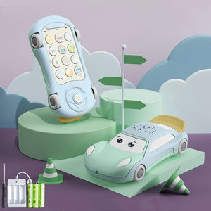 Color: 6Style - Telephone Toys Juguetes Bebe with Luminous Projector Learning Toy Car - Stereotech