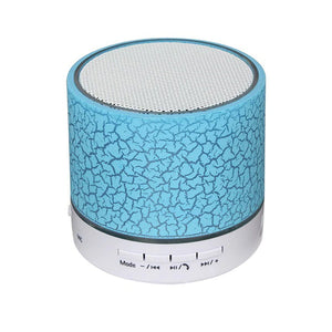Mini LED Portable Speakers Wireless Speaker with TF Mic Bluetooth-Compatible Music for Phone