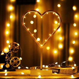 AMZER Romantic Shapes LED String Holiday Light With Holder, Festival