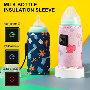 USB Milk Water Warmer, Travel Stroller Insulated Bag, Nursing Bottle Heater, Portable Bottle Feeding Warmer, Christmas, Halloween, Thanksgiving Day Gift