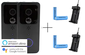 Door Ringer Intelligent Video Doorbell with Battery and Charger - Stereotech