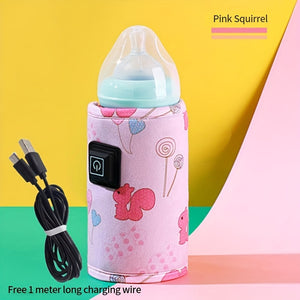 USB Milk Water Warmer, Travel Stroller Insulated Bag, Nursing Bottle Heater, Portable Bottle Feeding Warmer, Christmas, Halloween, Thanksgiving Day Gift