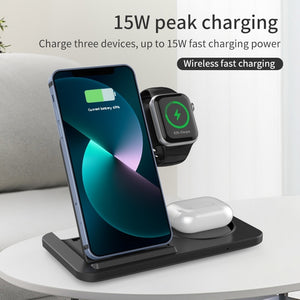 15w Fast Wireless Charger Stand For Iphone - Stereotech