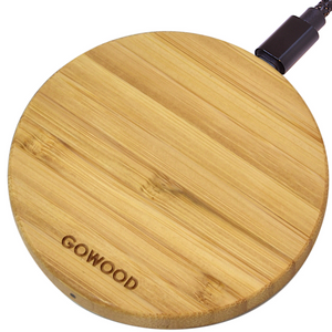 15W Fast Charge Bamboo Wood Wireless Charger - Stereotech