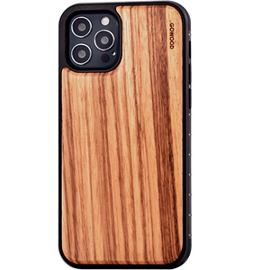 iPhone 12 And iPhone 12 Pro Zebra Wood Case - Stereotech