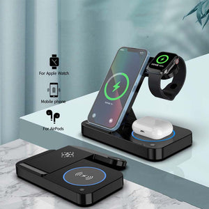 Folding Three-In-One Wireless Charging Stand