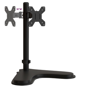 vidaXL Monitor Mount Black Steel VESA 75/100 mm - Stereotech