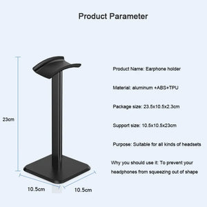 Universal Headset Stand Headphones Stand Earphone Storage Rack Alloy Aluminium Headsets Support Rack Headphones Display Rack