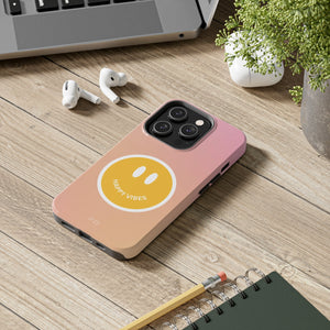 Happy Vibes Tough Case For iPhone With Wireless Charging - Stereotech