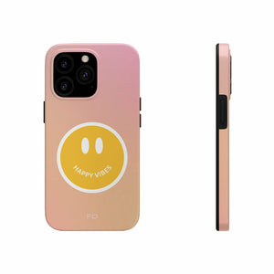 Happy Vibes Tough Case For iPhone With Wireless Charging - Stereotech