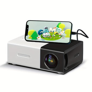 Home Theater Portable Mini Projector, Supporting Smartphone Wired Screen Sharing, Allowing You To Enjoy Cinema At Home