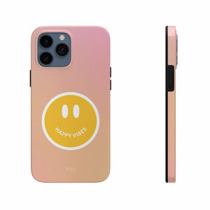 Happy Vibes Tough Case For iPhone With Wireless Charging - Stereotech