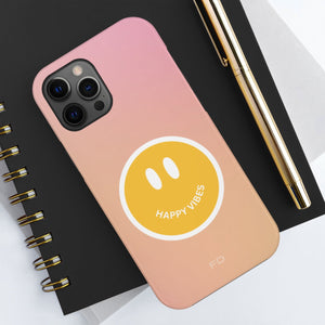 Happy Vibes Tough Case For iPhone With Wireless Charging - Stereotech