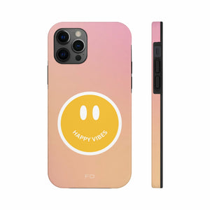 Happy Vibes Tough Case For iPhone With Wireless Charging - Stereotech