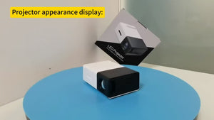 Home Theater Portable Mini Projector, Supporting Smartphone Wired Screen Sharing, Allowing You To Enjoy Cinema At Home