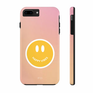 Happy Vibes Tough Case For iPhone With Wireless Charging - Stereotech