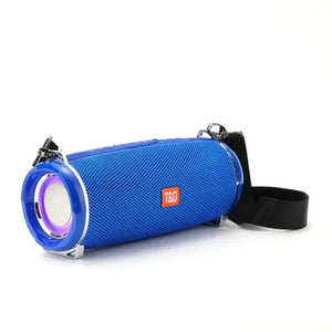 Portable Bluetooth Speaker Outdoor Radio Audio Amplifier Waterproof Soundbar Column U Disk Wireless Subwoofer LED Light Soundbox