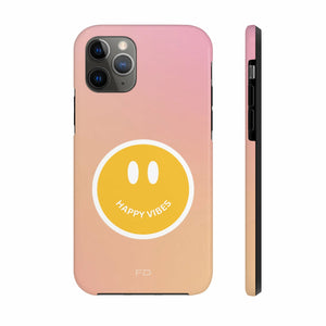 Happy Vibes Tough Case For iPhone With Wireless Charging - Stereotech