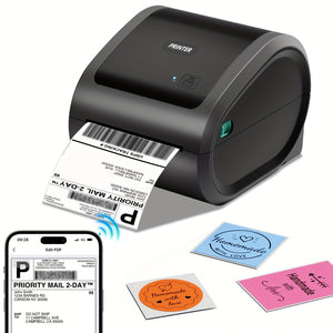 Itari Shipping Label Printer - Wireless Thermal Label Printer For Shipping Packages & Small Business - 4X6 Thermal Shipping Label Printer Compatible With IPad IPhone And Android