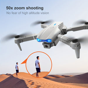 New E99 K3 Professional RC Drone, Dual Camera Double Folding RC Height Hold Remote Control Toy, Holiday Gift Indoor And Outdoor Cheap Drone Aircraft