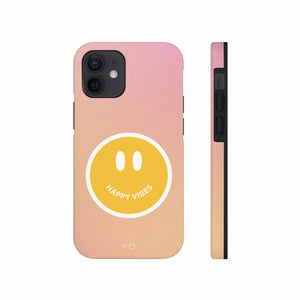 Happy Vibes Tough Case For iPhone With Wireless Charging - Stereotech