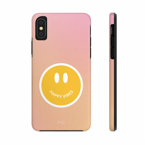 Happy Vibes Tough Case For iPhone With Wireless Charging - Stereotech