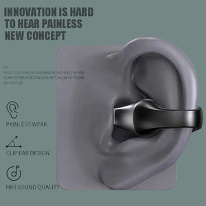 【VIP】Ear-Clip HiFi Wireless Headphone Sport Game Music Open TWS Bluetooth 5.2 Earphone Comfortable To Wear Touch Control Headset