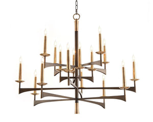 Mid-Century Sixteen-Light Chandelier