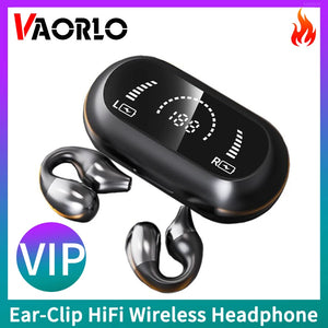 【VIP】Ear-Clip HiFi Wireless Headphone Sport Game Music Open TWS Bluetooth 5.2 Earphone Comfortable To Wear Touch Control Headset