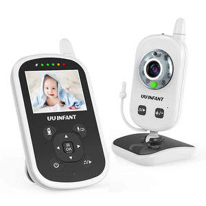 Video Baby Monitor with Camera and Audio, Auto Night Vision,Two-Way Talk, Temperature Monitor, VOX Mode, Lullabies, 960ft Range