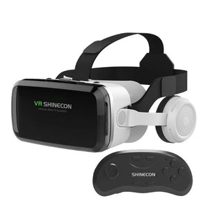 Wireless Virtual Reality Glasses IMAX Huge Screen 3D Glasses Google Cardboard Box VR Headset for 4.7-7.2" Phone,Support Gamepad