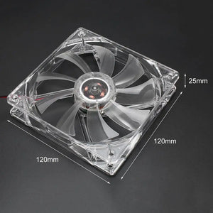 120mm PC Computer fan 4 LEDs Case colorful Cooling Fan Plastic 12CM Fan for Computer Case CPU Cooler Radiator pk arsylid  cooler