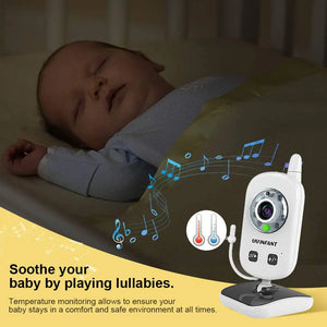 Video Baby Monitor with Camera and Audio, Auto Night Vision,Two-Way Talk, Temperature Monitor, VOX Mode, Lullabies, 960ft Range