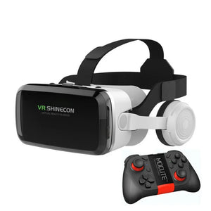 Wireless Virtual Reality Glasses IMAX Huge Screen 3D Glasses Google Cardboard Box VR Headset for 4.7-7.2" Phone,Support Gamepad