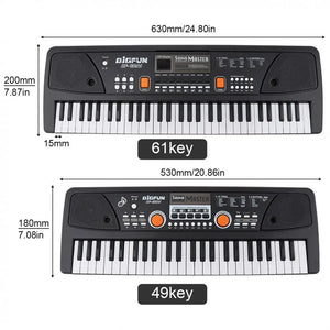 37 / 49 / 54/ /61 Keys Electronic Keyboard Piano Digital Music Key Board with Microphone Children Gift Musical Enlightenment