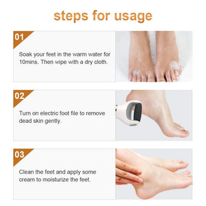 Electric USB Rechargeable Foot Grinder Heel File Grinding - Stereotech