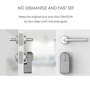 GIMDOW Bluetooth-compatible smart door lock can smart key/password /APP unlock with Tuya smart or smart life APP Electronic Lock