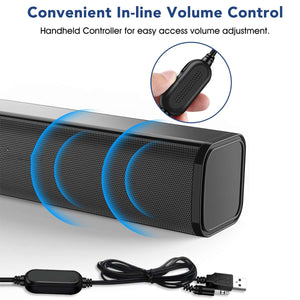 Desktop PC Portable Soundbar Speaker - Stereotech